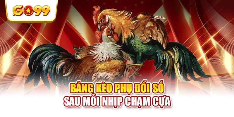 Bảng kèo phụ đổi số sau mỗi nhịp chạm cựa Bảng kèo phụ đổi số sau mỗi nhịp chạm cựa